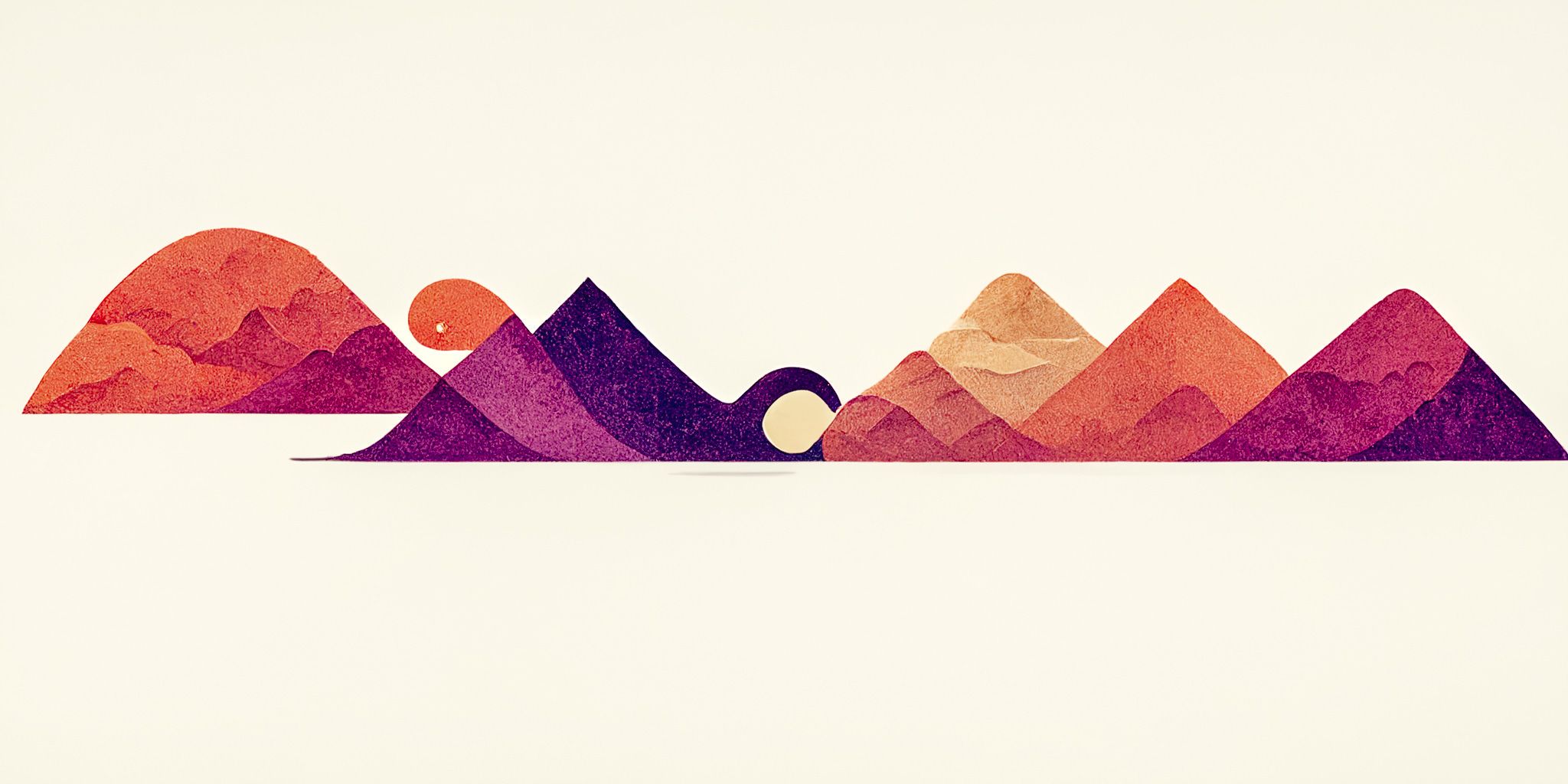 An AI imagined mountain range